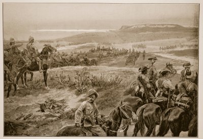 Un reconocimiento en fuerza con la caballería del general French cerca de Colesberg de Richard Caton Woodville junior